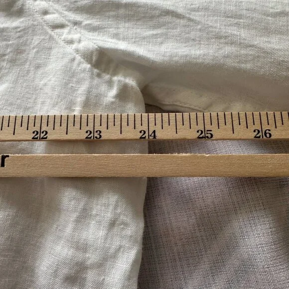 Linen Club Room Luxury Mens White Linen Shirt XXL Resort Tropical Old Money - Picture 7 of 8